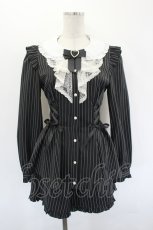 画像1: Secret Honey / ストライプセットアップ  黒Ｘ白 I-26-07-12-084-CA-OP-SA-ZI (1)