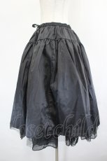 画像2: axes femme kawaii / ミディオーガンジーパニエ M 黒 I-26-07-12-089-AX-SK-SA-ZI (2)