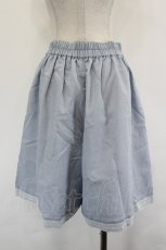 画像2: axes femme / 裾レースデザインハーフパンツ M サックス I-26-07-12-097-AX-PA-SA-ZI (2)