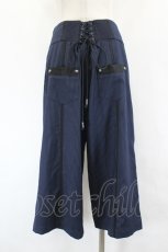 画像2: Hoshibako Works / ヒヤシンスの詩　パンツ  紺 I-26-07-12-101-LO-JA-SA-ZI (2)