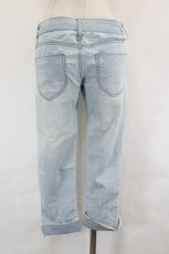 画像2: axes femme / 蝶刺繍クロップドパギンス M ライトブルー I-26-07-12-103-AX-PA-SA-ZI (2)