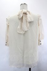 画像3: axes femme NOSTALGIE / バックリボン肩フリルブラウス  アイボリー I-26-07-12-011-AX-TO-SA-ZI (3)