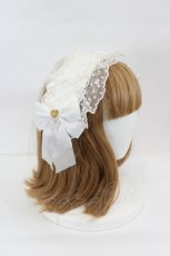 画像2: Angelic Pretty / Fancy Heartヘッドドレス  白 I-26-07-12-115-AP-AC-SA-ZI (2)