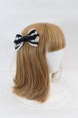 画像2: BABY,THE STARS SHINE BRIGHT / トランプレースリボンクリップセット  黒Ｘ白 I-26-07-12-120-BA-AC-SA-ZI (2)