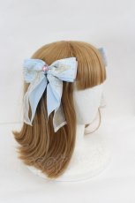 画像2: Angelic Pretty / Jewelry RibbonクリップSet  サックスＸ白 I-26-07-12-122-AP-AC-SA-ZI (2)