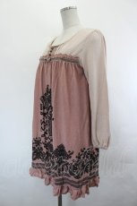 画像2: axes femme / バイカラーニットチュニック M ピンク I-26-07-12-023-AX-TO-SA-ZI (2)