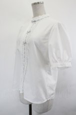画像2: Fi.n.t / ギンガムチェックはしごリボンブラウス  白 I-26-07-12-027-CA-BL-SA-ZI (2)