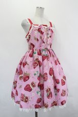 画像4: Angelic Pretty / Royal Crown Berryジャンパースカート  ピンク I-26-07-15-030-AP-OP-SA-ZI (4)