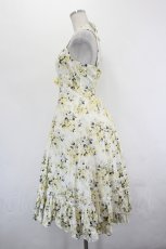 画像2: Victorian maiden / ロココブーケマリーローズドレス  白ｘイエロー I-26-07-15-031-CL-OP-SA-ZI (2)