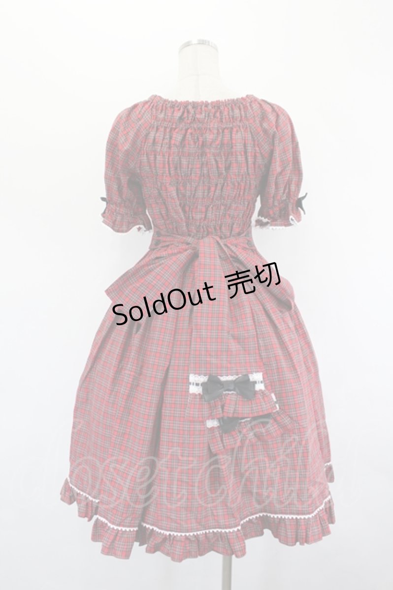 画像3: metamorphose / Dress up はしごレースリボンワンピース 1 レッド I-26-07-15-032-ME-OP-SA-ZI (3)