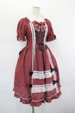 画像4: metamorphose / Dress up はしごレースリボンワンピース 1 レッド I-26-07-15-032-ME-OP-SA-ZI (4)