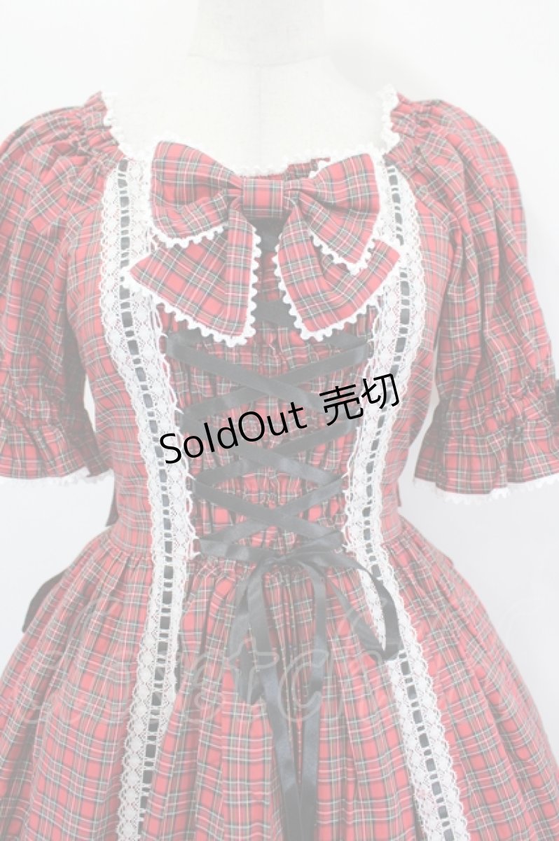 画像5: metamorphose / Dress up はしごレースリボンワンピース 1 レッド I-26-07-15-032-ME-OP-SA-ZI (5)