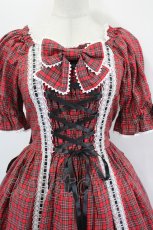 画像5: metamorphose / Dress up はしごレースリボンワンピース 1 レッド I-26-07-15-032-ME-OP-SA-ZI (5)