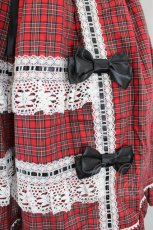 画像6: metamorphose / Dress up はしごレースリボンワンピース 1 レッド I-26-07-15-032-ME-OP-SA-ZI (6)