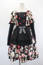 画像1: metamorphose / Wonder Card Aliceワンピース 1 ブラック I-26-07-15-033-ME-OP-SA-ZI (1)