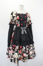 画像4: metamorphose / Wonder Card Aliceワンピース 1 ブラック I-26-07-15-033-ME-OP-SA-ZI (4)