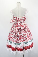 画像3: Angelic Pretty / Cherry Jam Labelジャンパースカート  ホワイト I-26-07-15-035-AP-OP-SA-ZI (3)
