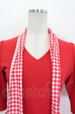 画像3: MILK / Anna Scarfワンピース  赤ｘ白 I-26-07-15-053-ML-OP-SA-ZI (3)