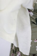 画像2: axes femme / ビスチェ風ドッキングワンピース  アイボリーＸカーキ I-26-07-15-061-AX-OP-SA-ZI (2)