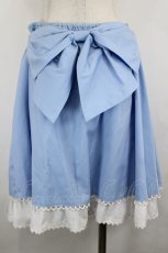 画像3: Heart E / ダブルリボンスカート  サックス I-26-07-15-078-LO-SK-SA-ZI (3)
