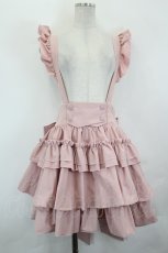 画像1: CATCOCOON(海外ロリータブランド) / サス付きフリルスカート  ピンク I-26-07-15-084-LO-SK-SA-ZI (1)