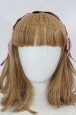画像2: m petit by misako / TT*AMレースカチューシャ  ピンク I-26-07-15-099-LO-AC-SA-ZI (2)