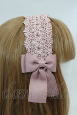 画像3: m petit by misako / TT*AMレースカチューシャ  ピンク I-26-07-15-099-LO-AC-SA-ZI (3)