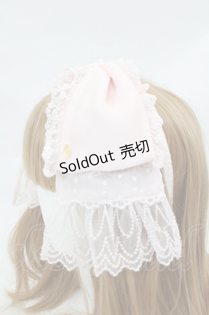 画像2: Angelic Pretty / DotチュールRibbonカチューシャ  ピンク I-26-07-15-103-AP-AC-SA-ZI (2)