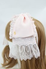画像2: Angelic Pretty / DotチュールRibbonカチューシャ  ピンク I-26-07-15-103-AP-AC-SA-ZI (2)