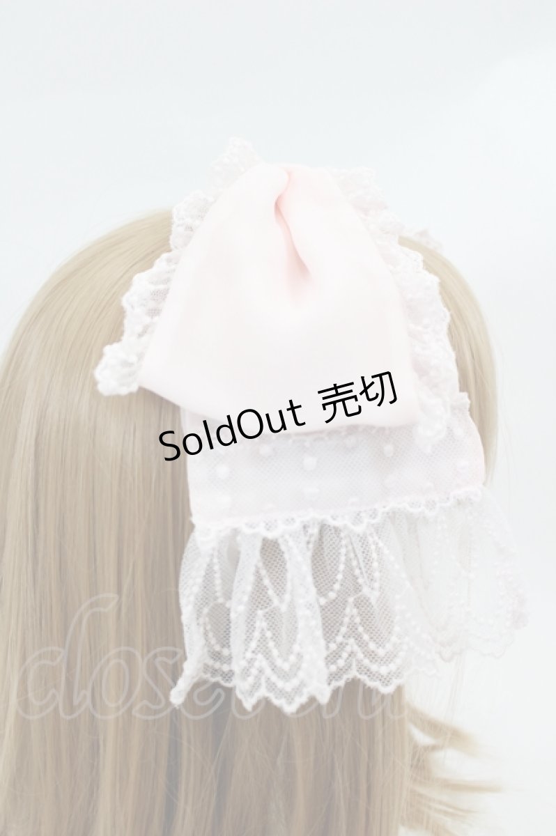 画像3: Angelic Pretty / DotチュールRibbonカチューシャ  ピンク I-26-07-15-103-AP-AC-SA-ZI (3)