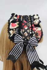画像3: metamorphose / Wonder Card Alice あみあげヘッドドレス  ブラック I-26-07-15-104-ME-AC-SA-ZI (3)