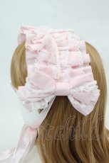 画像1: metamorphose / 両山レースヘッドドレス  ピンク I-26-07-15-105-ME-AC-SA-ZI (1)