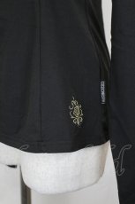画像3: Ozz oneste / 裾薔薇刺繍カットソー  黒Ｘゴールド I-26-07-18-042-OO-TO-SA-ZI (3)