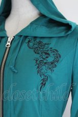 画像3: Ozz Croce / 龍刺繍ZIPパーカー  グリーンＸ黒 I-26-07-18-058-OO-TO-SA-ZI (3)