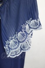 画像3: axes femme / シェル刺繍オフショルトップス  ネイビー I-26-07-18-007-AX-TO-TE-ZI (3)
