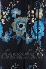画像4: Ozz On / 花刺繍シースルーチュニック  黒 I-26-07-18-083-OO-OP-TE-ZI (4)