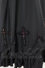 画像4: BPN / クロスビーズ刺繍レイヤードスカート M 黒 I-26-07-18-116-GO-SK-TE-ZI (4)