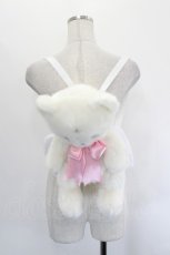 画像1: Angelic Pretty / Milkyベアーぬいぐるみリュック（2015年）  白Ｘピンク I-26-07-18-130-AP-BG-SA-ZI (1)