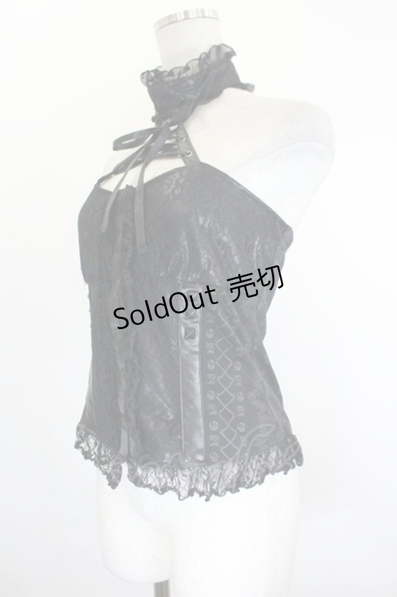 画像3: H jelly / レースチョーカーキャミソール  黒 I-26-07-18-022-HN-TS-TE-ZI (3)