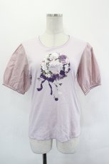 画像1: PINK HOUSE / ローズリースプリントカットソー  ラベンダー I-26-07-19-039-LO-TO-SA-ZI (1)