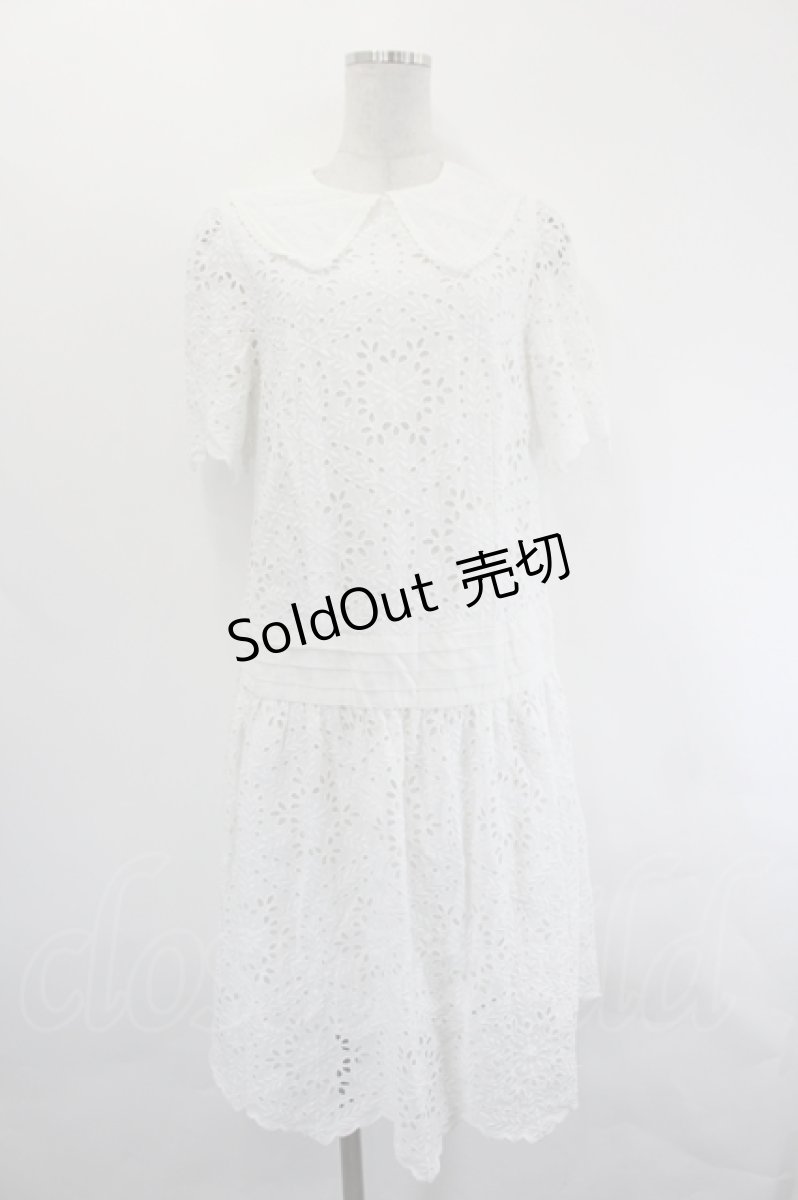 画像1: Jane Marple / Precious lace Kiki ドレス M ホワイト I-26-07-19-005-JM-OP-SA-ZI (1)