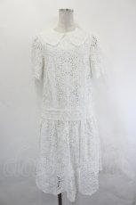 画像1: Jane Marple / Precious lace Kiki ドレス M ホワイト I-26-07-19-005-JM-OP-SA-ZI (1)