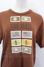 画像4: PINK HOUSE / ワッペン半袖カットソー  ブラウン I-26-07-19-044-LO-TO-SA-ZI (4)