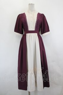axes femme kawaii / 童話の小公女ワンピース M ブラウン I-26-07-19