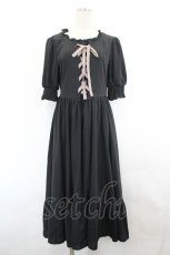 画像1: m petit by misako / AMレースアップワンピース M 黒 I-26-07-19-053-LO-OP-SA-ZI (1)