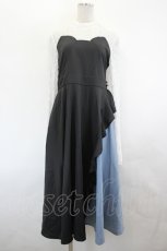 画像1: Favorite / 人魚たちが願った貝殻切り替えワンピース M-L 黒ＸサックスＸ白 I-26-07-19-055-LO-OP-SA-ZI (1)