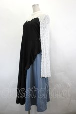 画像3: Favorite / 人魚たちが願った貝殻切り替えワンピース M-L 黒ＸサックスＸ白 I-26-07-19-055-LO-OP-SA-ZI (3)