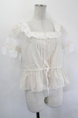 画像3: MILK / Dollブラウス  アイボリーＸ白 I-26-07-19-001-ML-BL-SA-ZI (3)