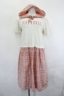 PINK HOUSE / フード付きドッキングワンピース ピンク I-26-07-19-082