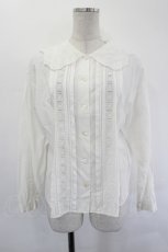 画像1: Jane Marple Dans Le Salon / Grape embroideryカラーブラウス M ホワイト I-26-07-19-009-JM-BL-SA-ZI (1)